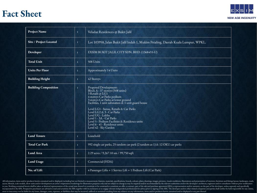Veladaz Residences Sales Kit 项目资料