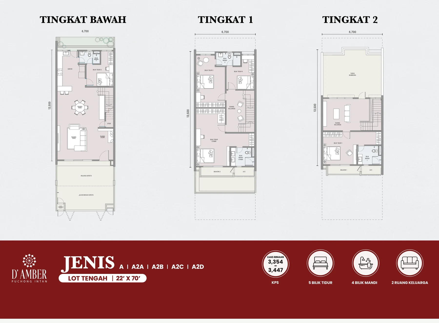 D'Amber Puchong Intan Type A / A2A / A2B / A2C / A2D
