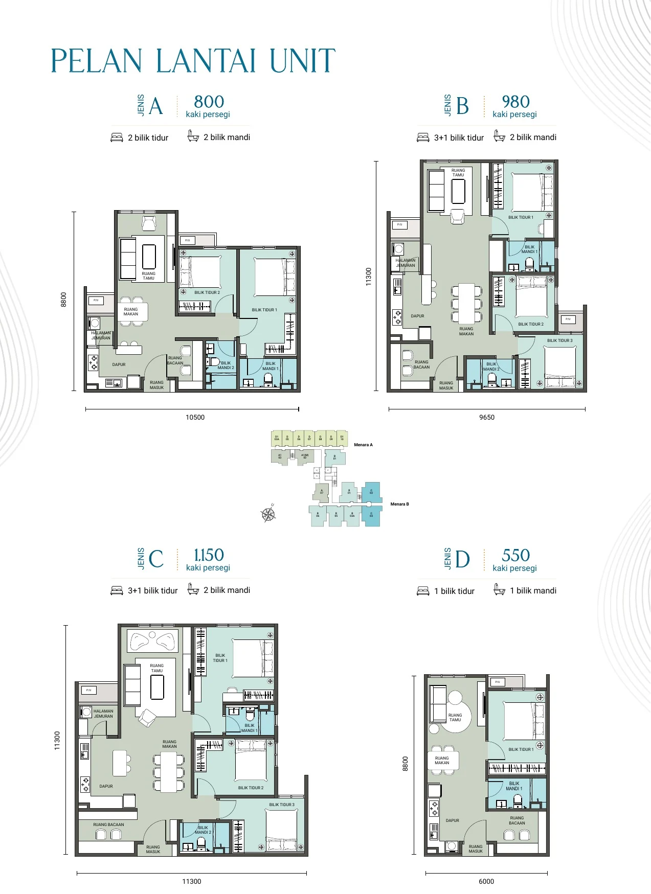 Residensi Teja Type A / B / C / D